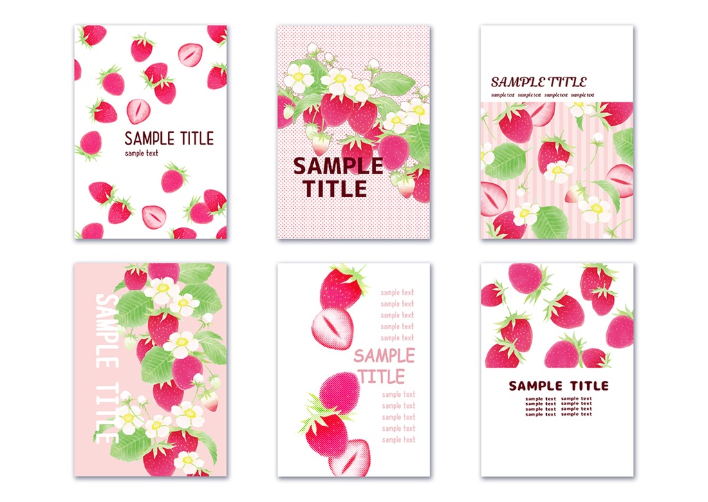 同人誌表紙用素材 いちご