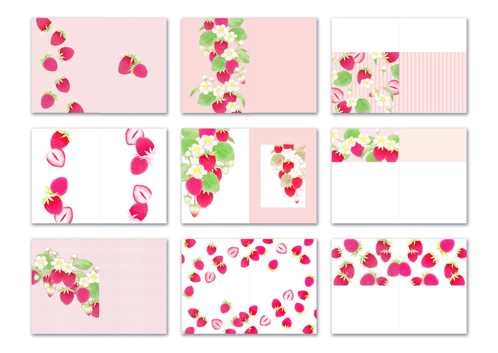 同人誌表紙用素材 いちご