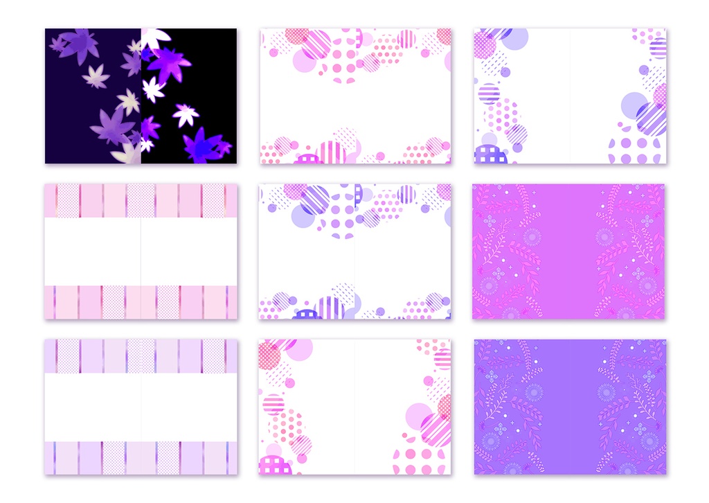 同人誌表紙用素材 紫色素材