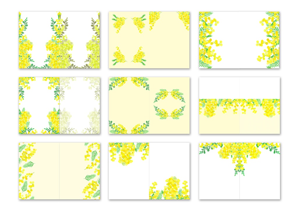 同人誌表紙用素材 ミモザ