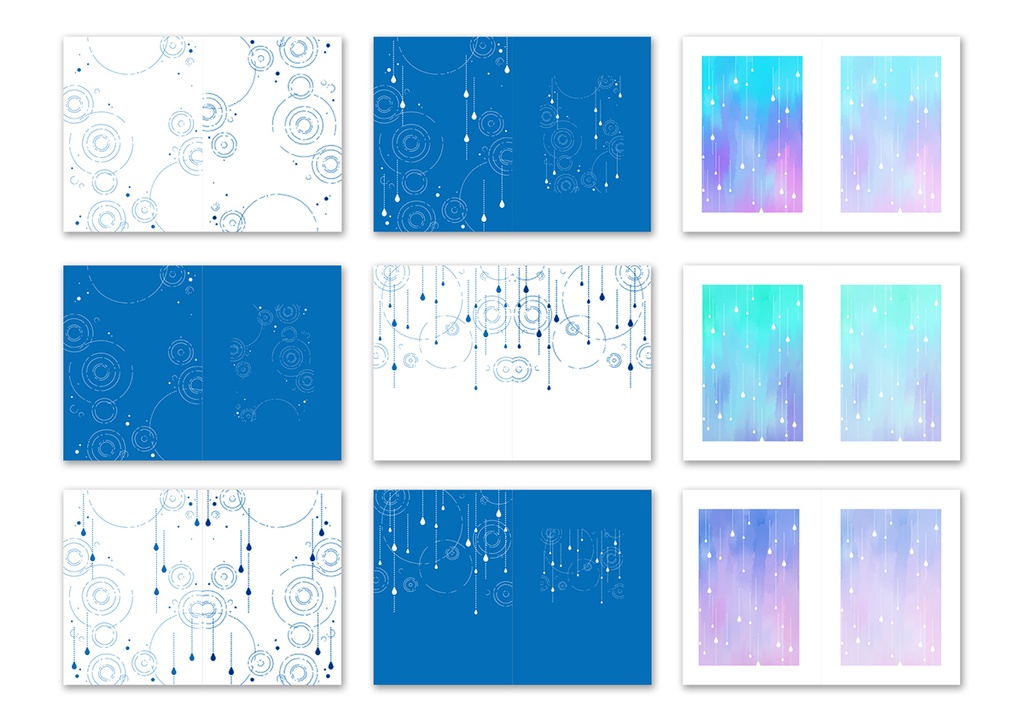 同人誌表紙用素材 梅雨