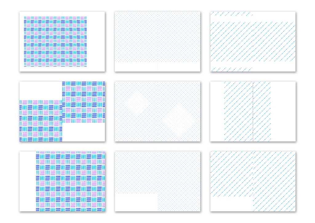 同人誌表紙用素材 青色パターン