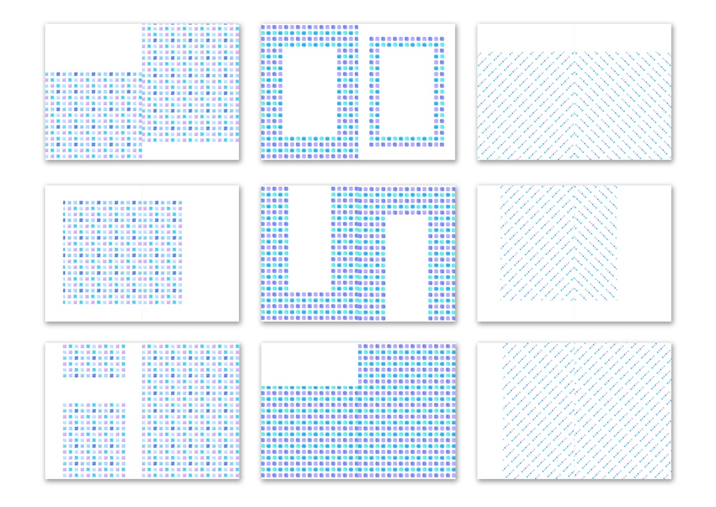同人誌表紙用素材 青色パターン
