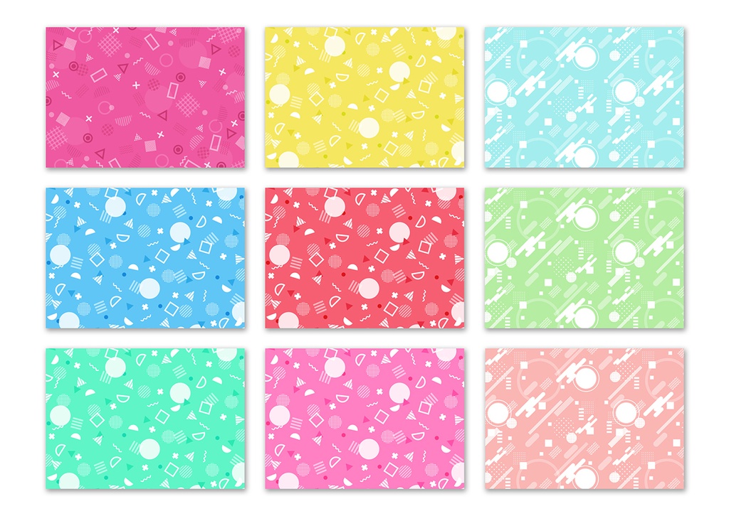 同人誌背景素材集 メンフィスパターン01