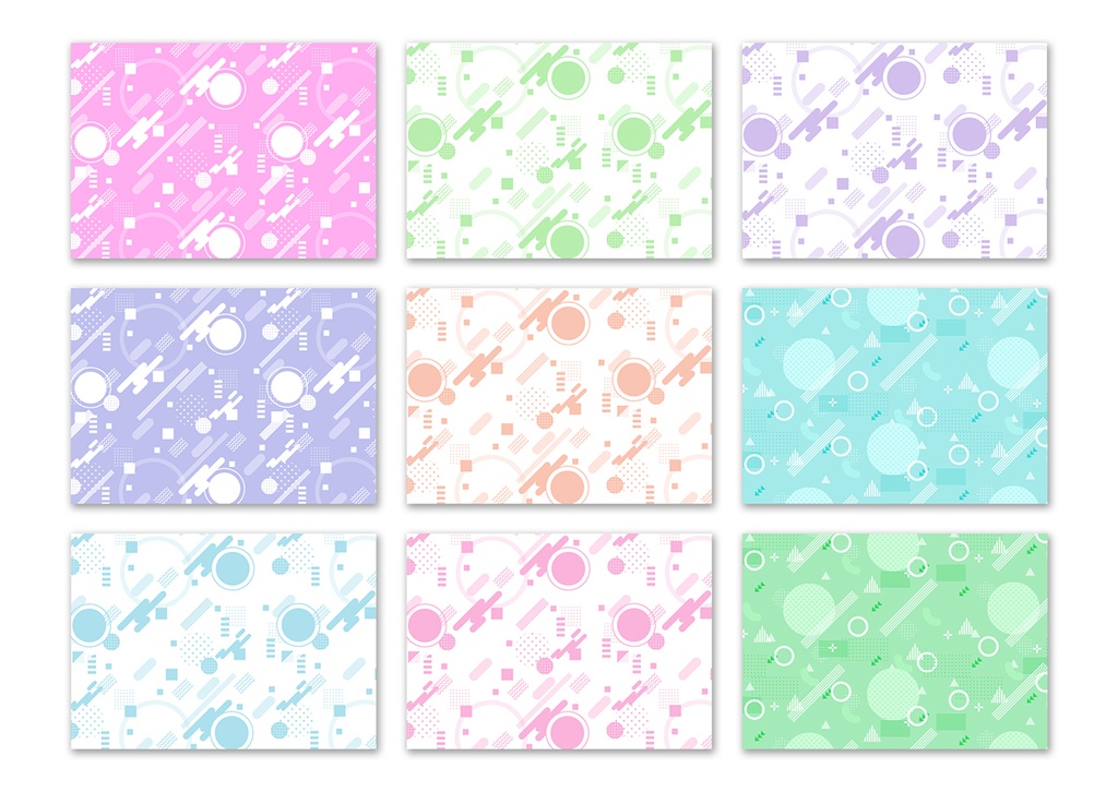 同人誌背景素材集 メンフィスパターン01