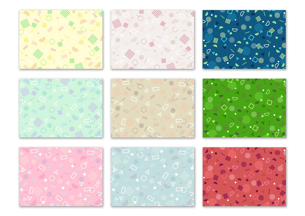 同人誌背景素材集 メンフィスパターン02