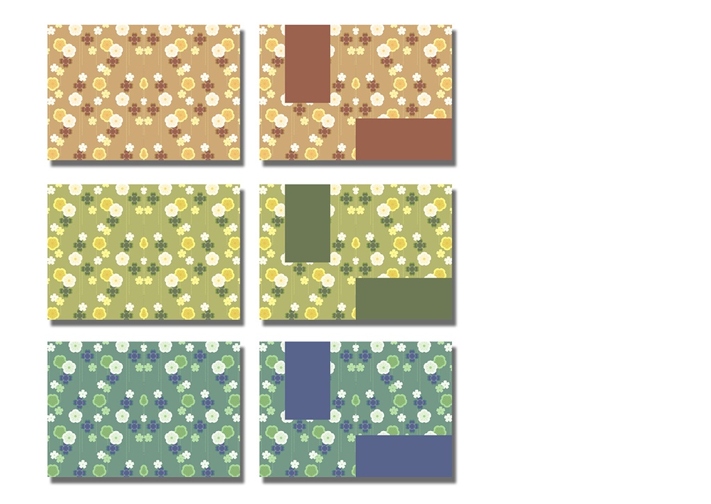 同人誌表紙用素材 花もよう03