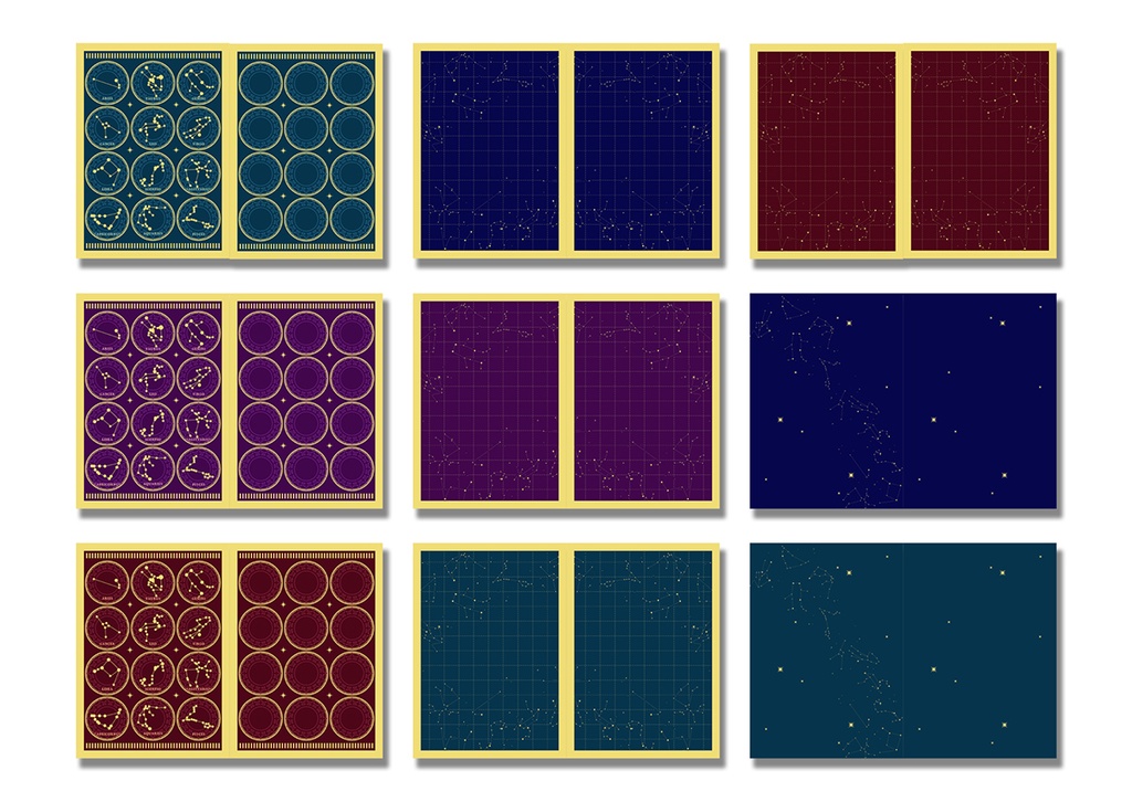 同人誌表紙用素材 12星座