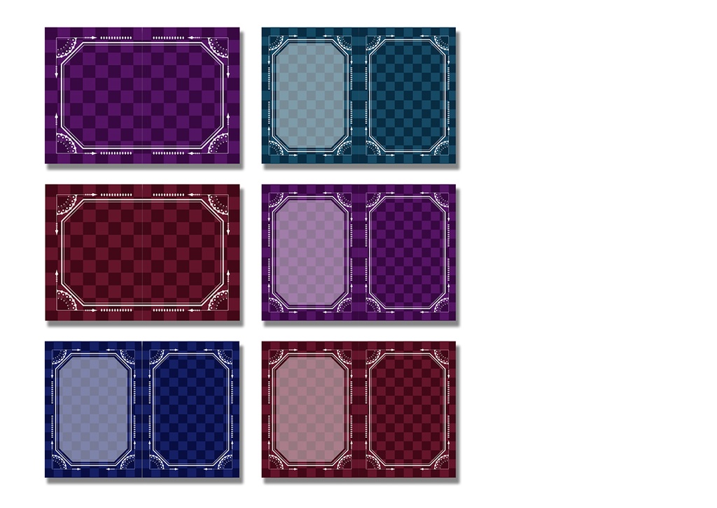 同人誌表紙用素材 星もようフレーム