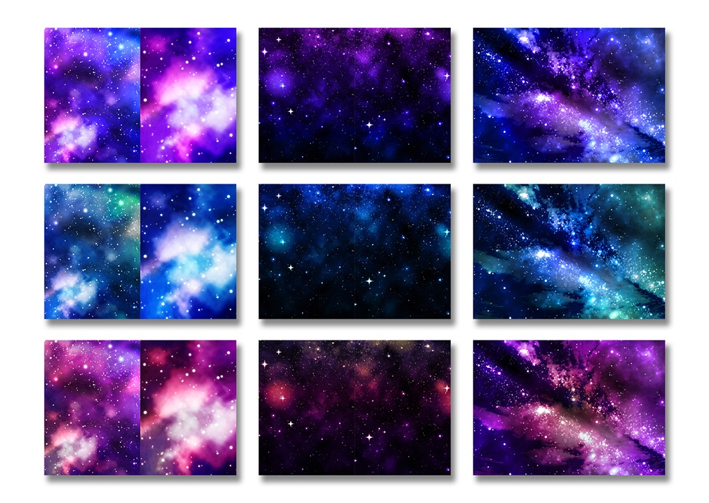 同人誌表紙用素材 星08