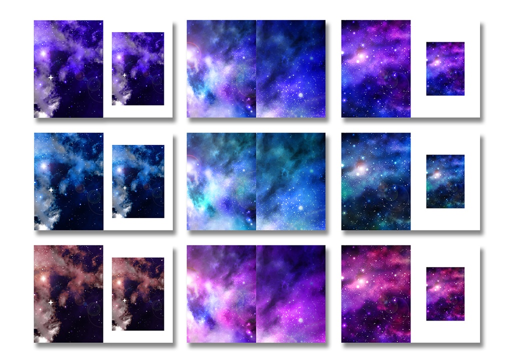 同人誌表紙用素材 星08