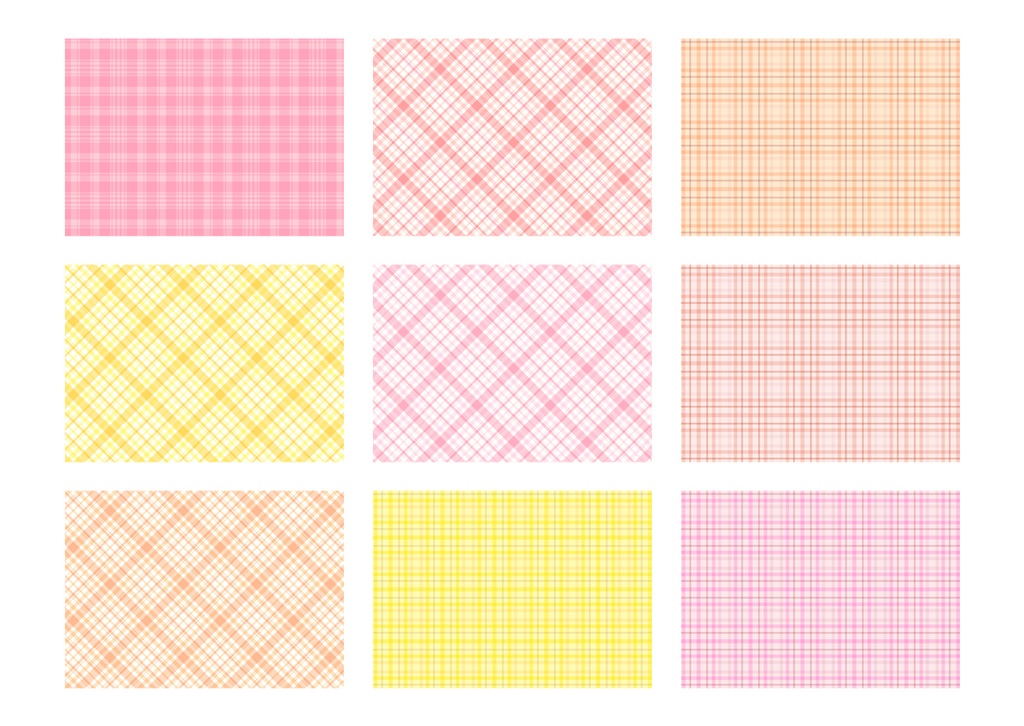 A4 背景素材集 チェックパターン 01