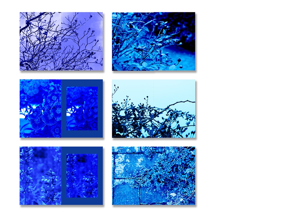 同人誌用表紙素材 青色素材03