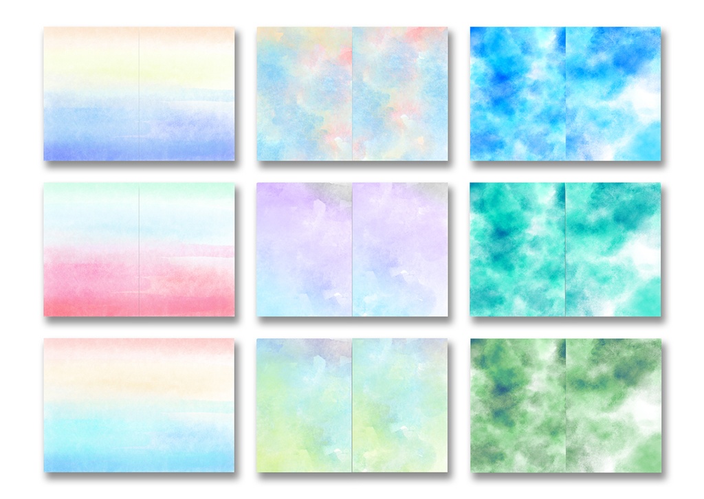 同人誌表紙用素材 滲んだ色 02