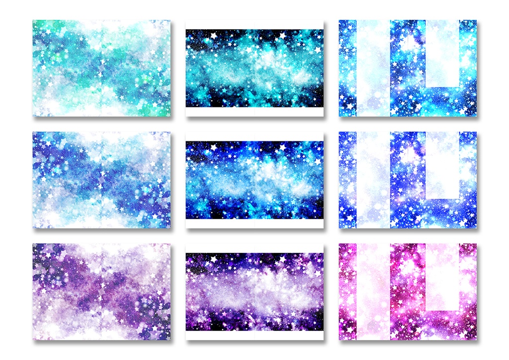 同人誌表紙用素材 星11