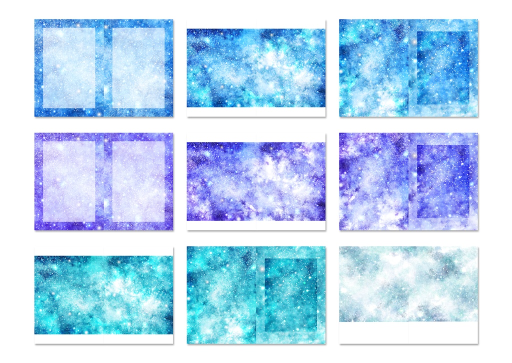 同人誌表紙用素材 星11