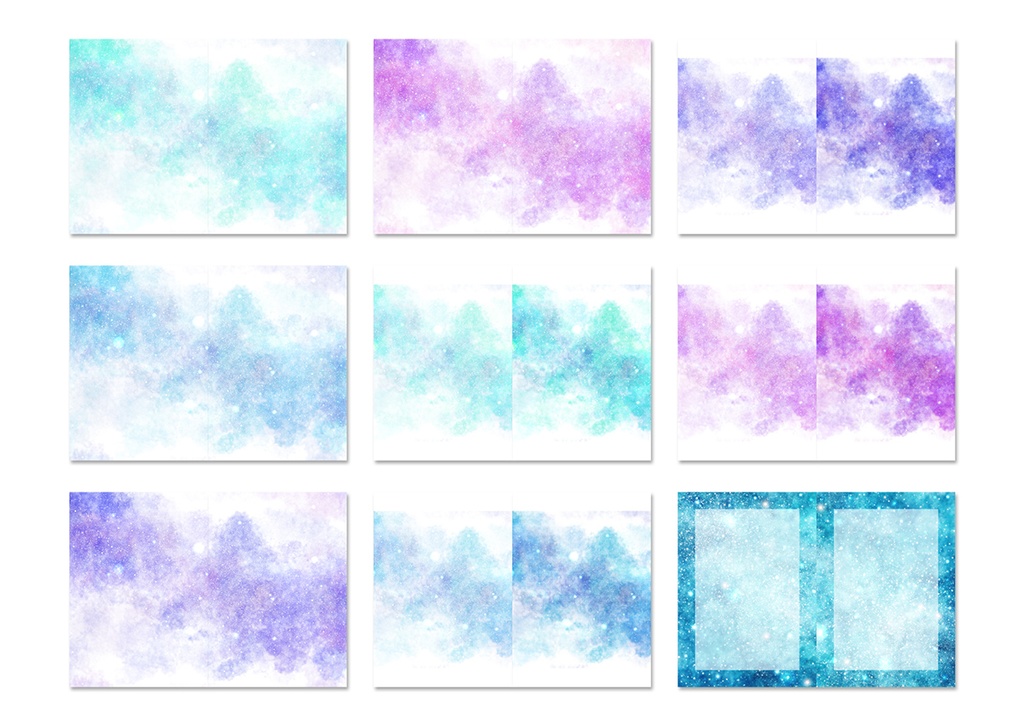 同人誌表紙用素材 星11