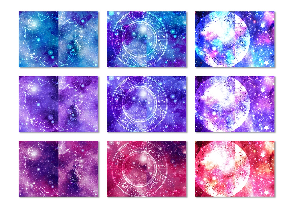同人誌表紙用素材 12星座 02
