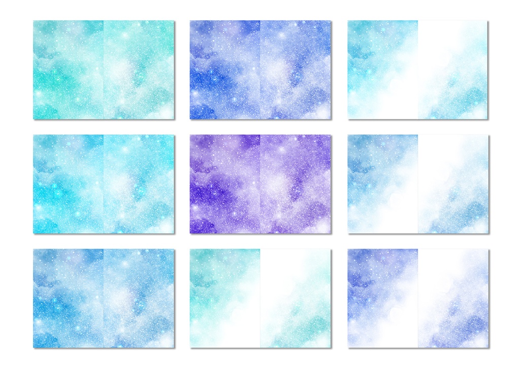 同人誌表紙用素材 星12