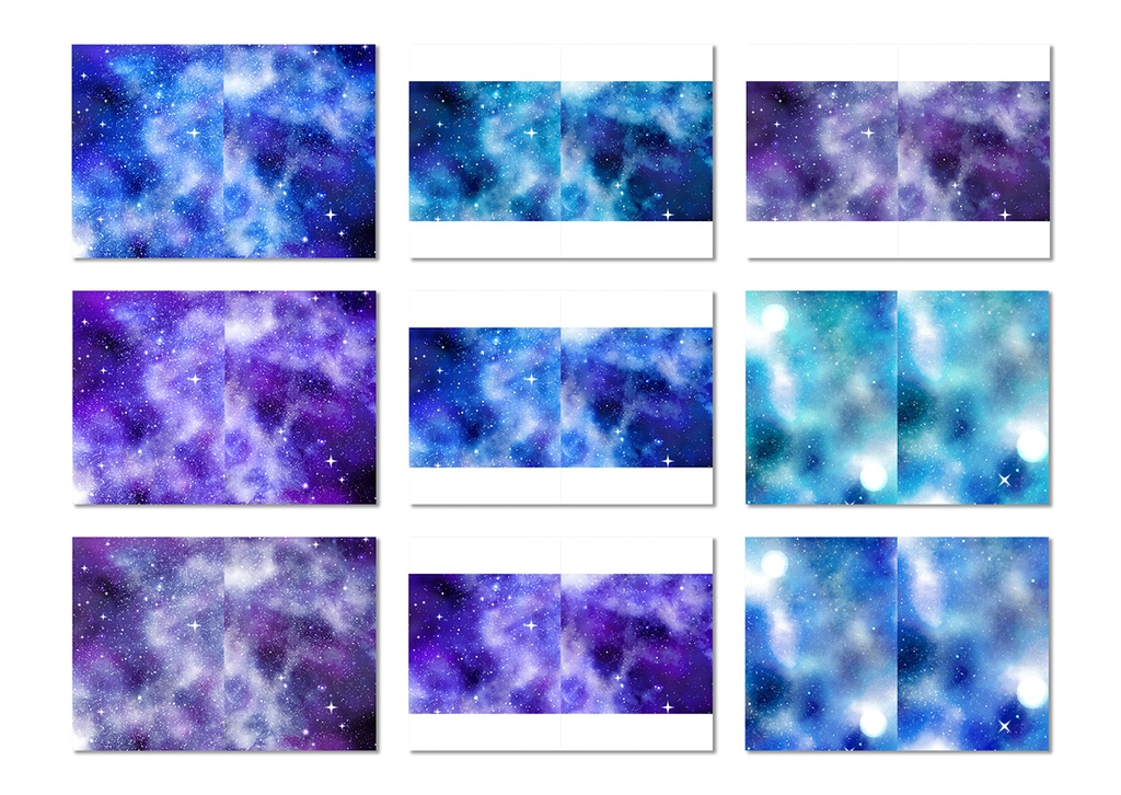 同人誌表紙用素材 星12