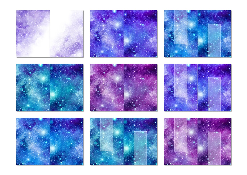 同人誌表紙用素材 星12