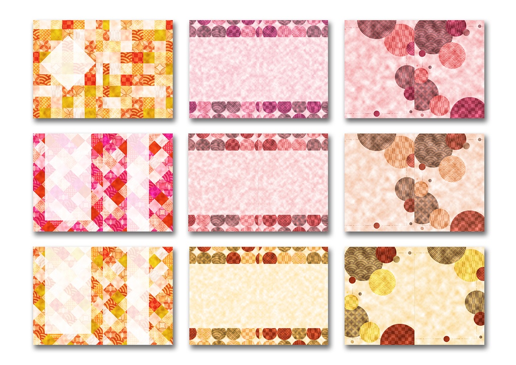 同人誌表紙用素材 和柄03