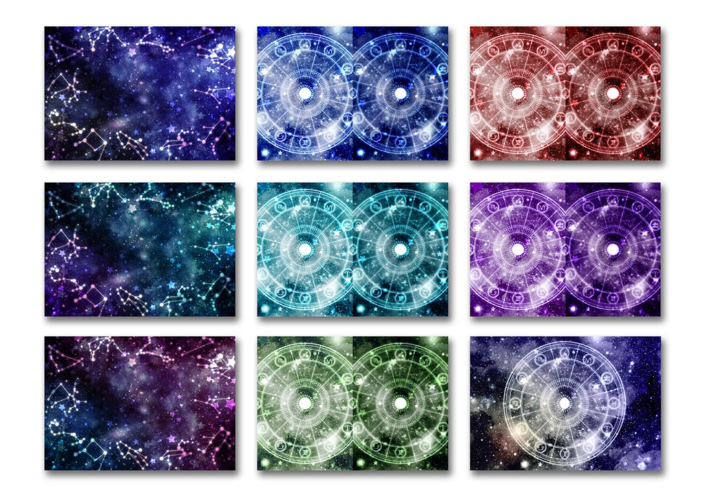 同人誌表紙用素材 12星座 03