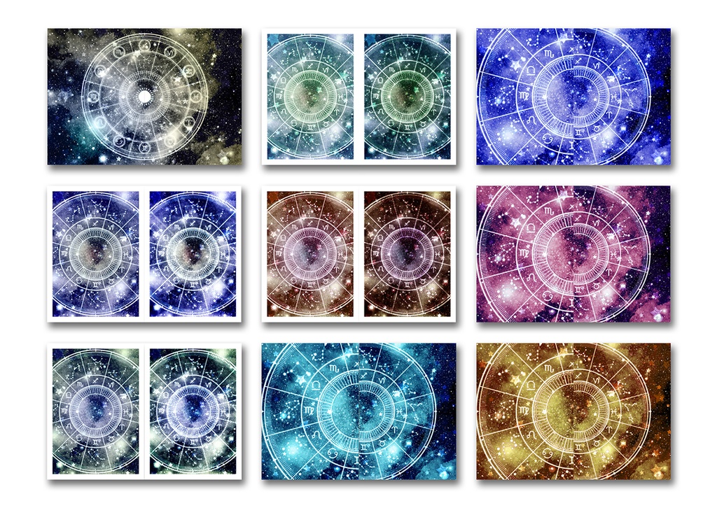 同人誌表紙用素材 12星座 03