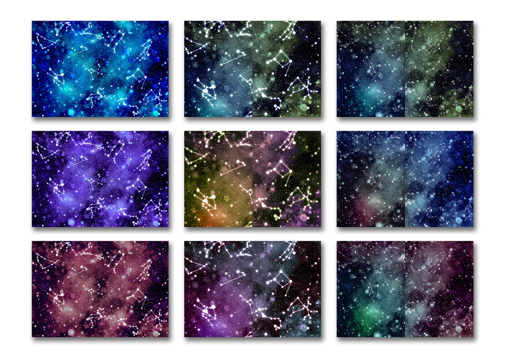 同人誌表紙用素材 12星座 03