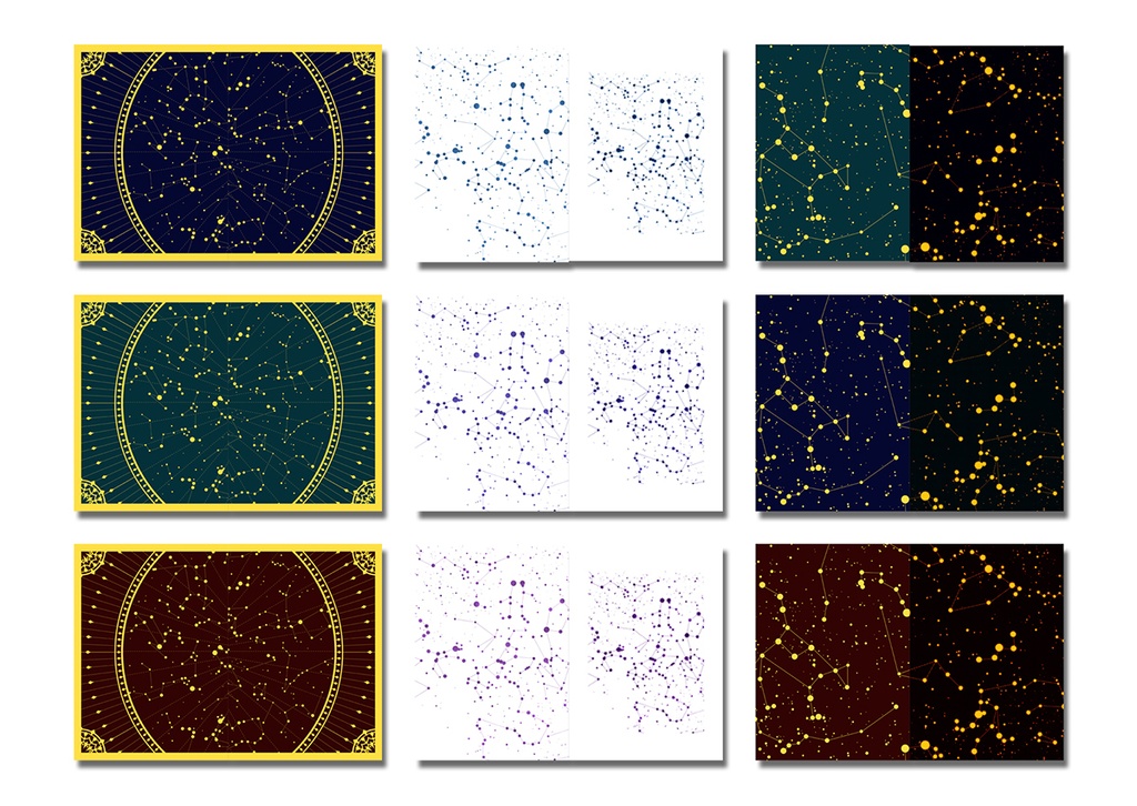 同人誌表紙用素材 冬の星座