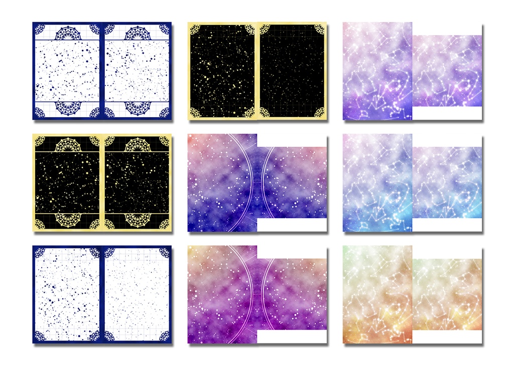 同人誌表紙用素材 冬の星座