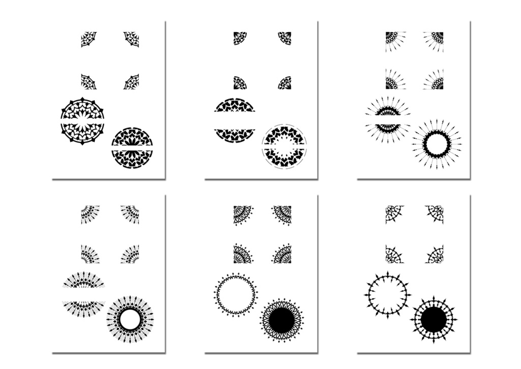 同人誌表紙用素材 モノクロフレーム 05