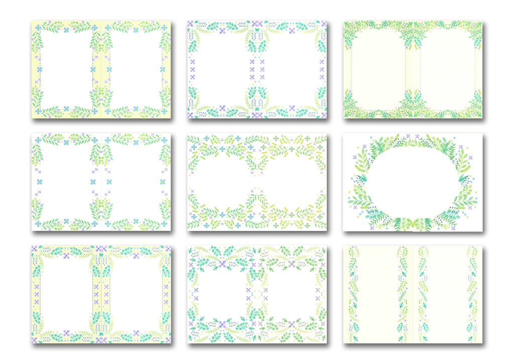 同人誌表紙用素材 花もよう05