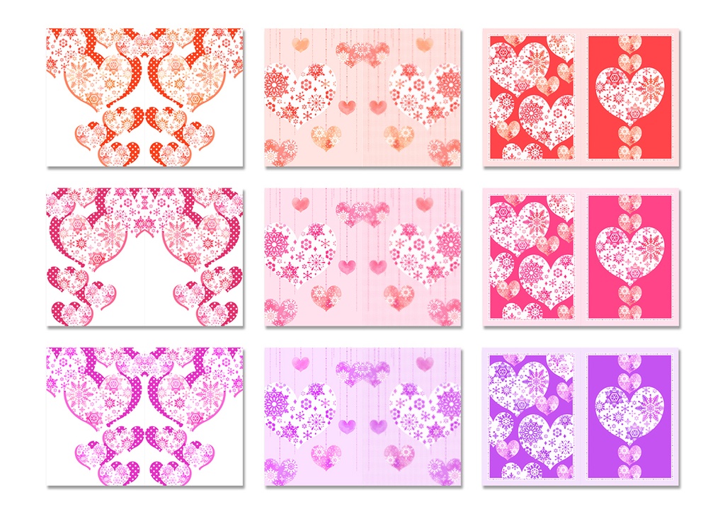 同人誌表紙用素材 ハート03