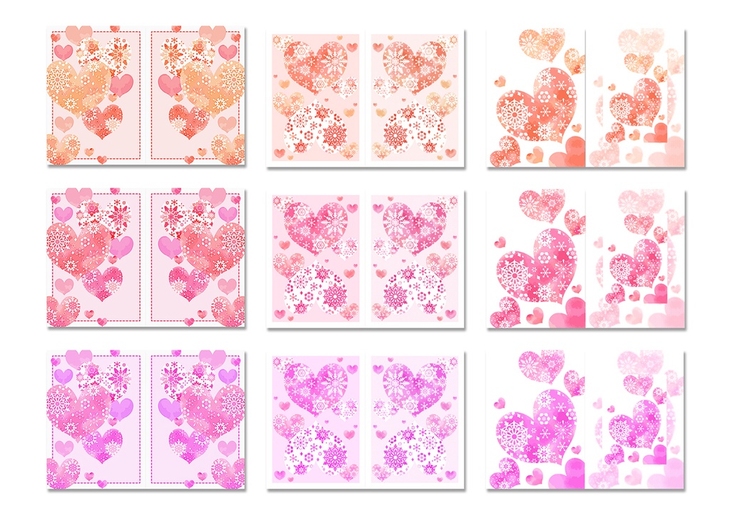 同人誌表紙用素材 ハート03