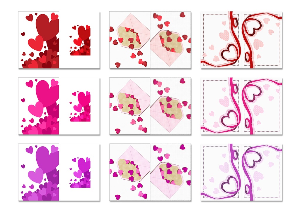 同人誌表紙用素材 ハート04