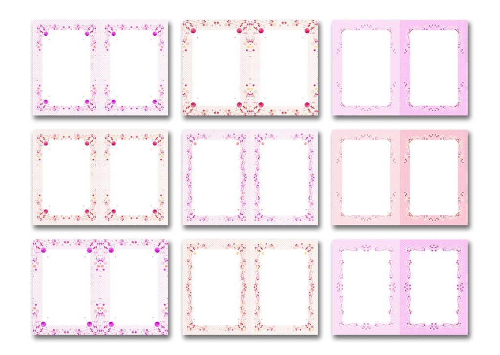 同人誌表紙用素材 花もよう06