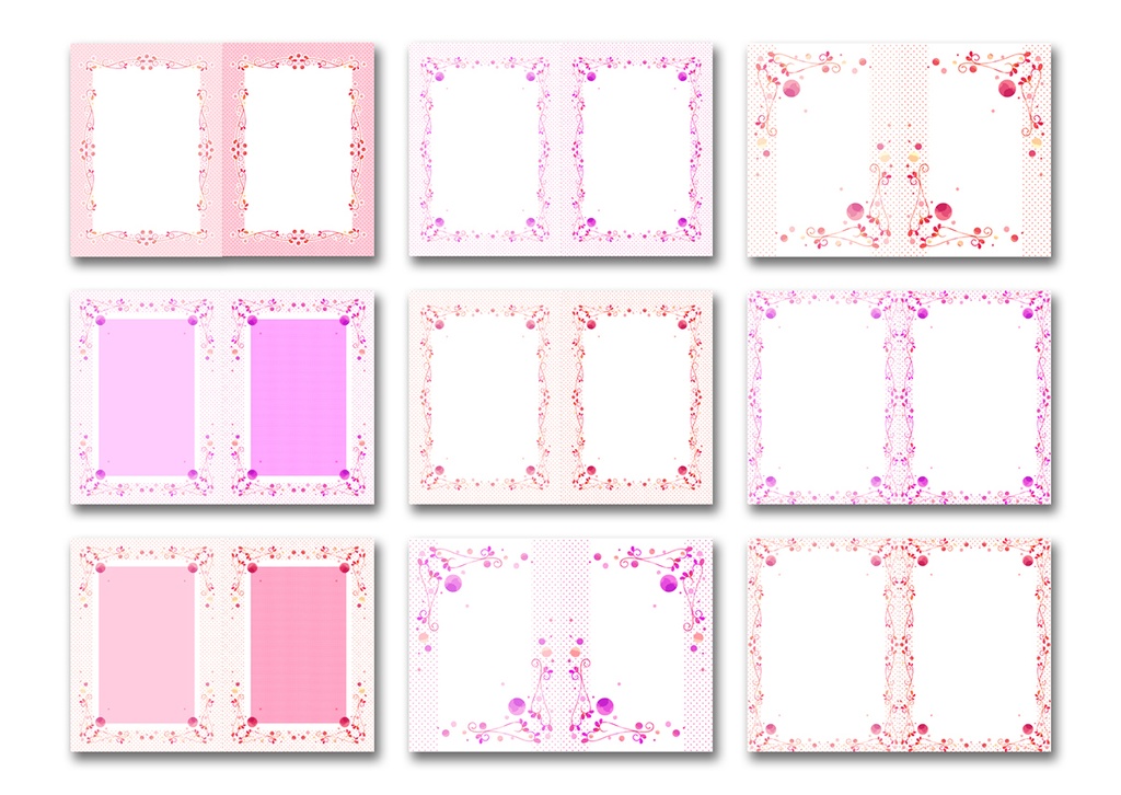 同人誌表紙用素材 花もよう06