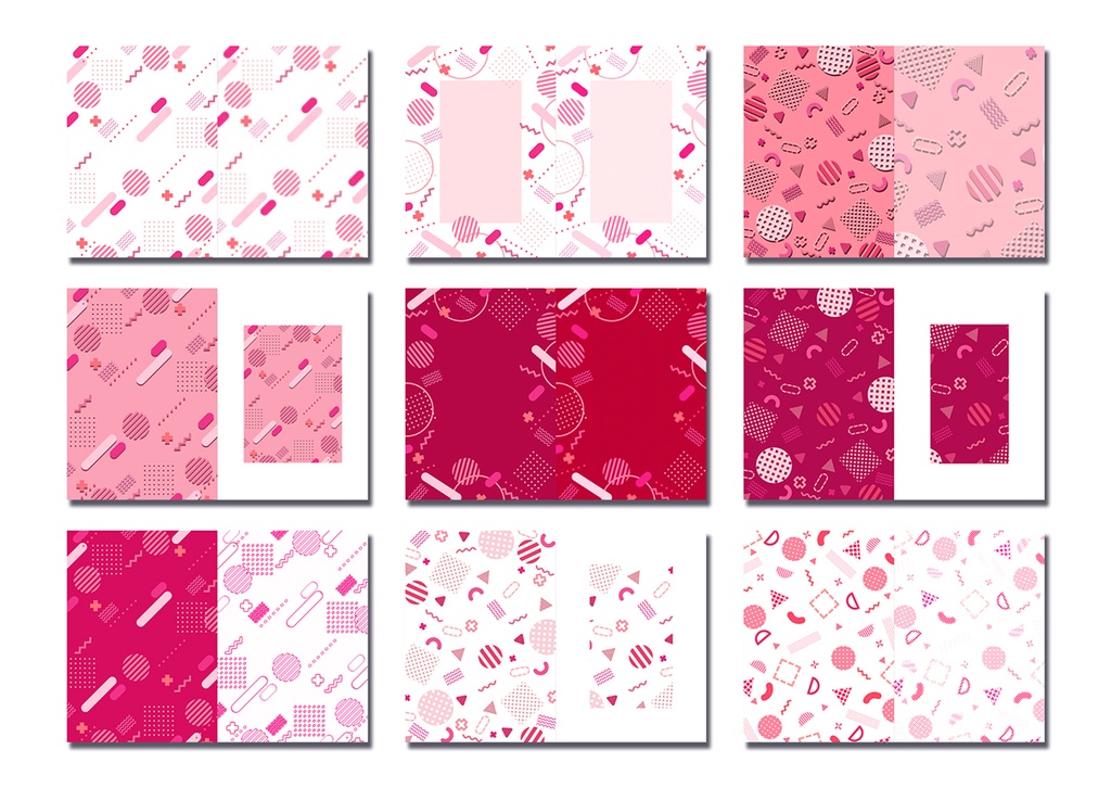 同人誌表紙用素材 メンフィスパターン