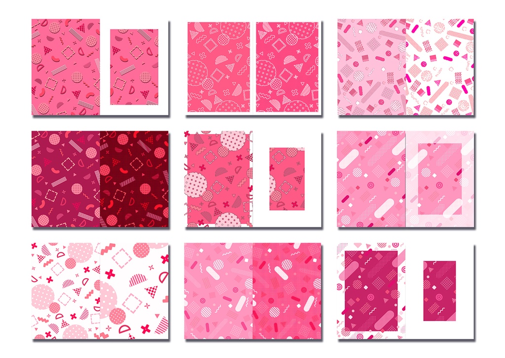 同人誌表紙用素材 メンフィスパターン