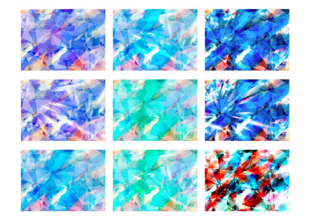 A4 背景素材集 屈折光02