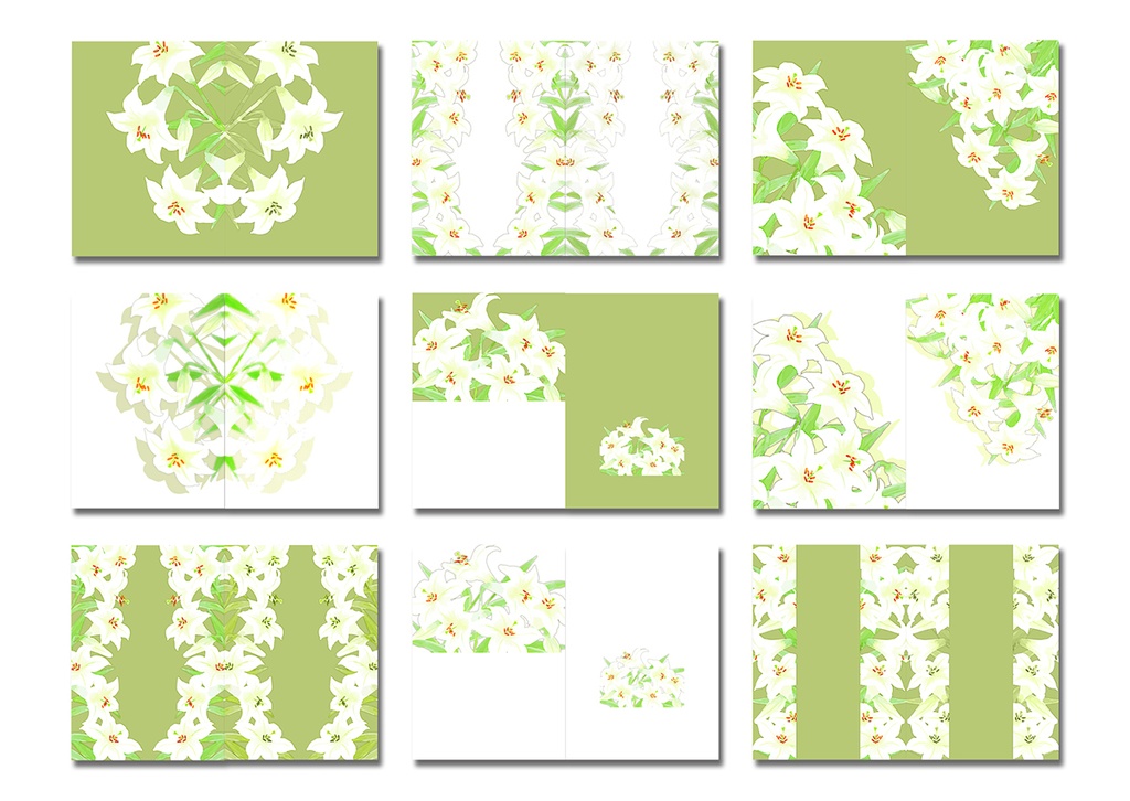 同人誌表紙用素材 白百合