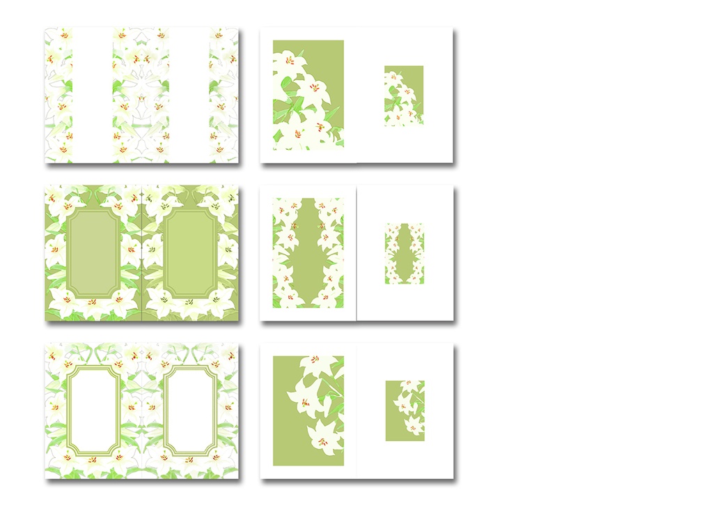 同人誌表紙用素材 白百合