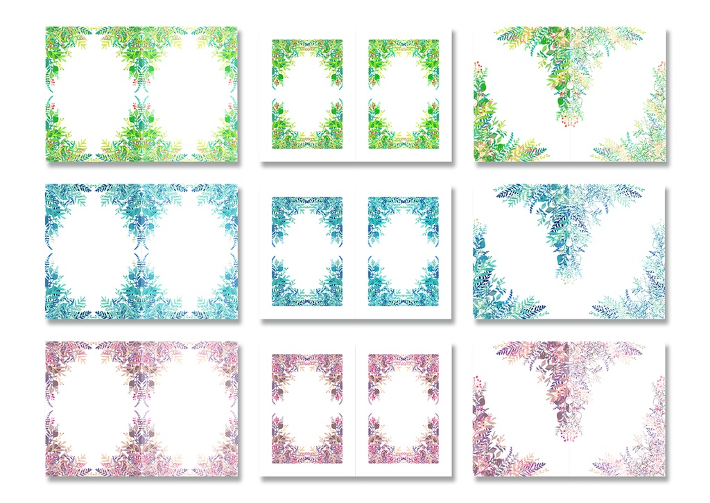 同人誌表紙素材 手描きボタニカル 04