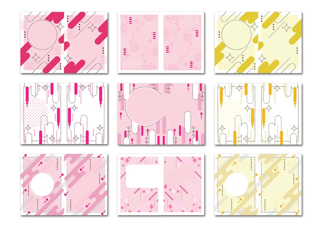 同人誌表紙用素材 幾何学模様 02