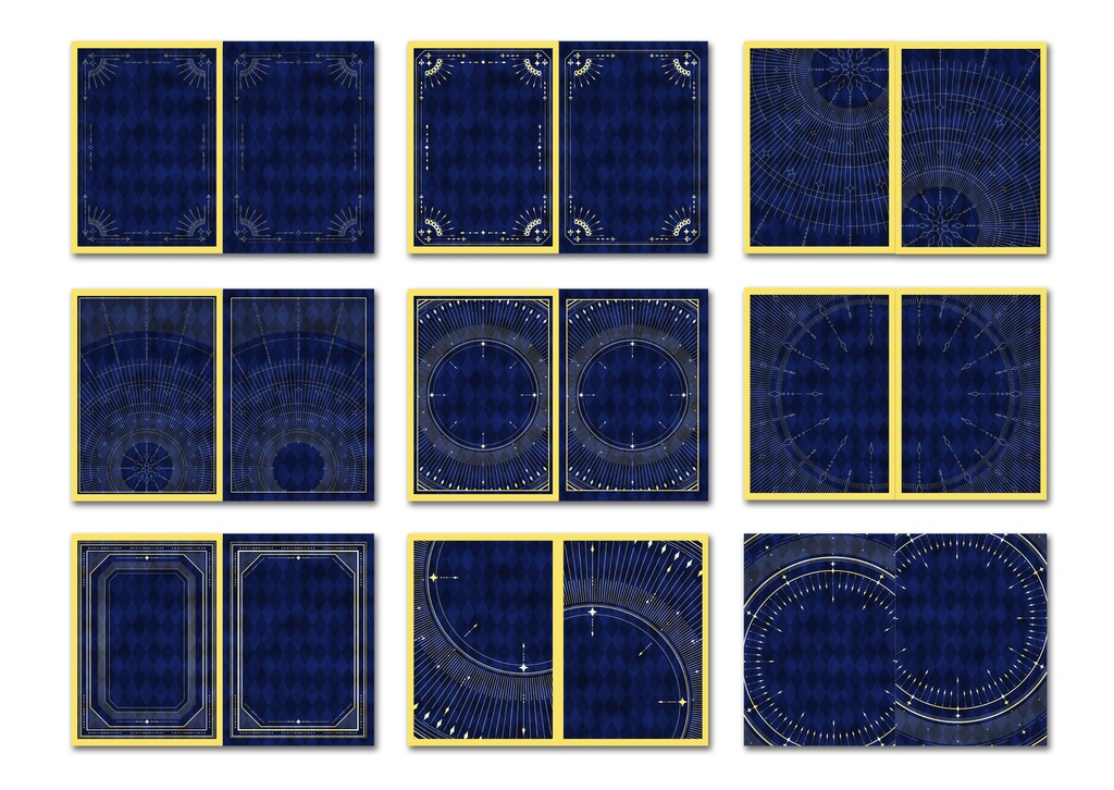 同人誌表紙用素材 フレーム06/カラー版