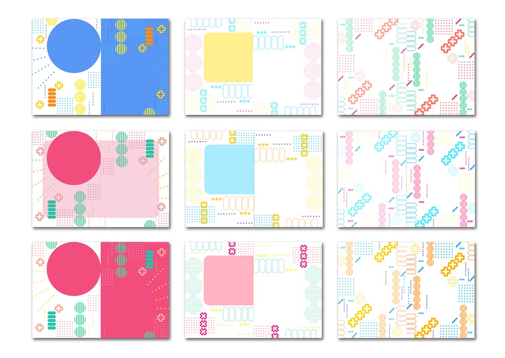 同人誌表紙素材 幾何学模様 01