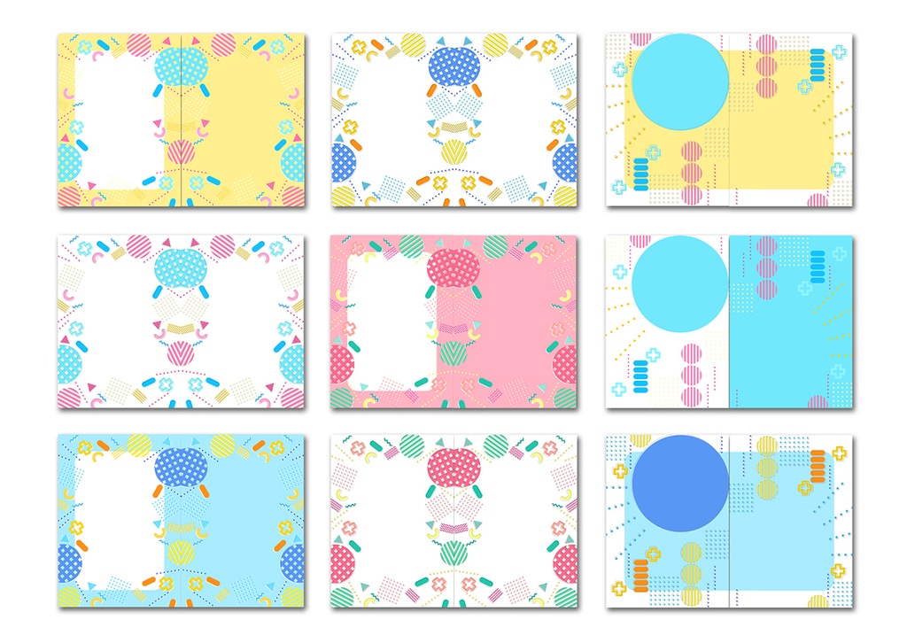 同人誌表紙素材 幾何学模様 01