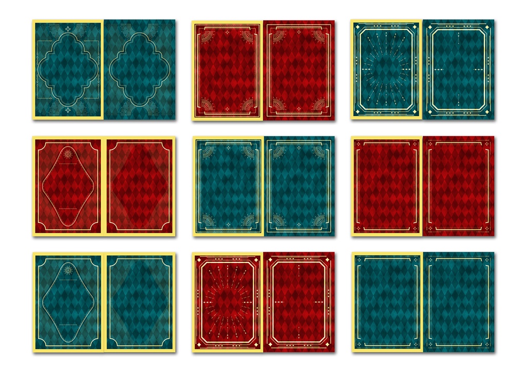 同人誌表紙用素材 フレーム07/カラー