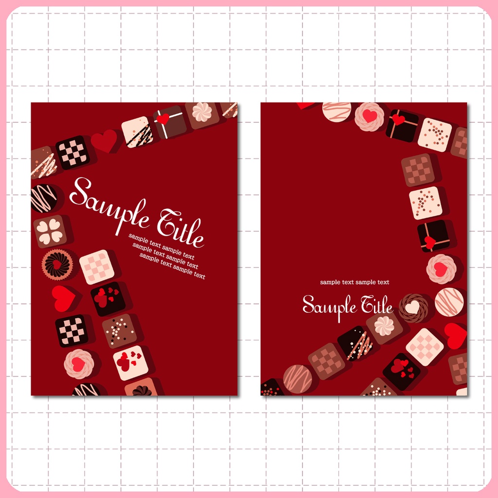 同人誌表紙素材 バレンタインチョコ